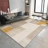 Wabi-Sabi Nordic Area Rug Crystal Plush Living Room Carpet Light Luxury Bedroom Floor Mat Organic Geometric Design