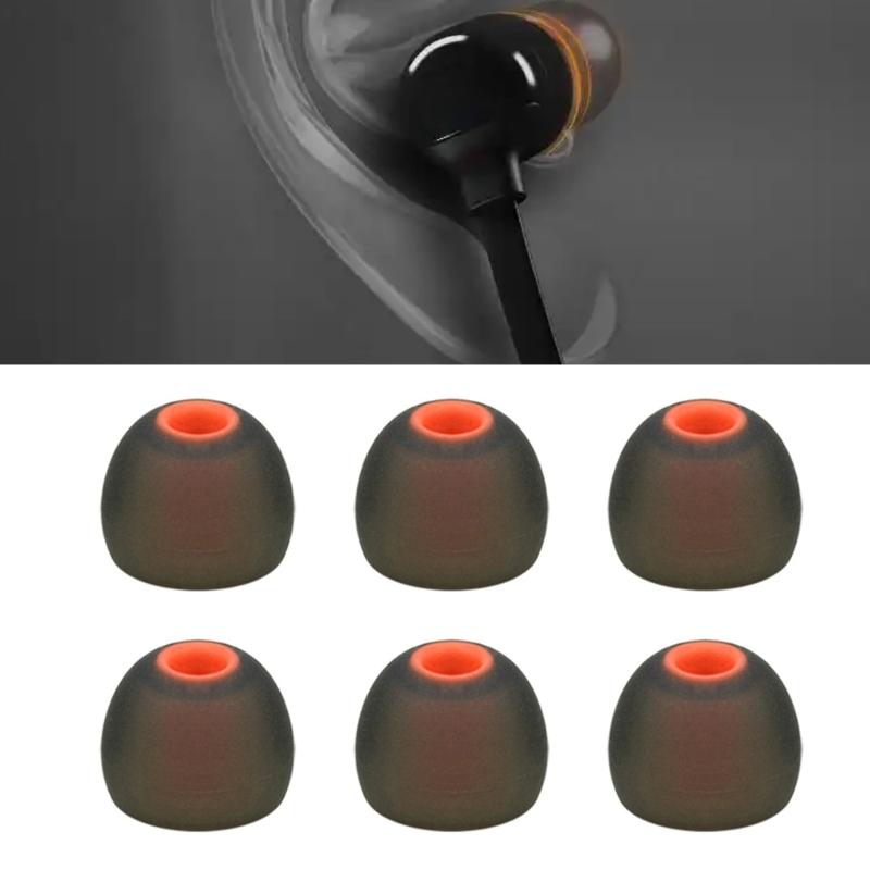 6PCS Replacement Silicone Earbud Covers for T180a, T280a, T380a, T110bt, T115bt Enhances Sound