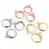 14x12mm 30pcs/Lot 316L Stainless Steel Gold High Quality Earring Hooks Wire Settings Base Settings Whole Sale
