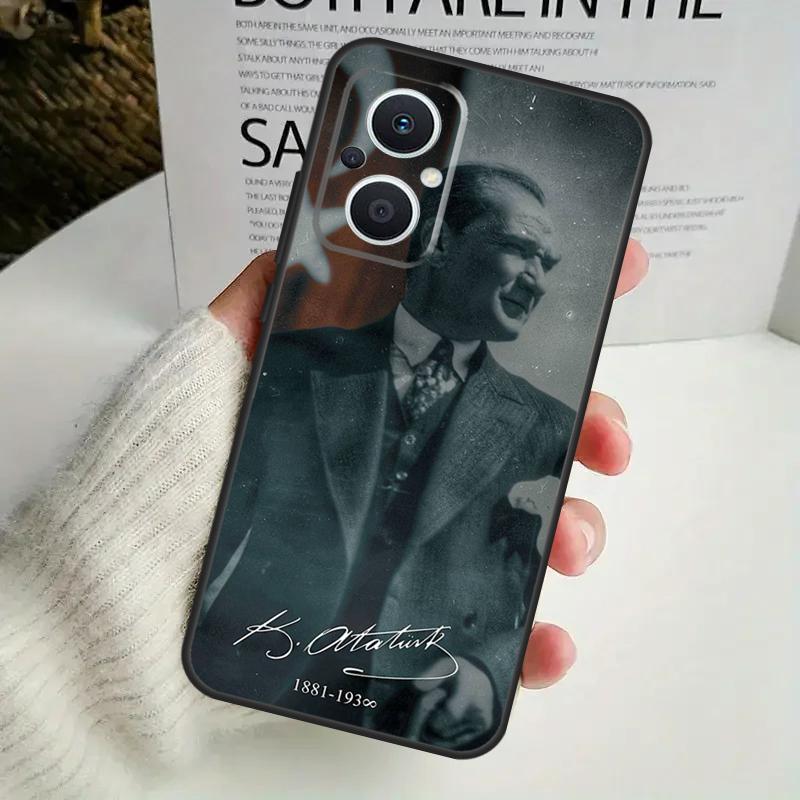 Turkey Mustafa Kemal Ataturk Case For OPPO Reno 12F 13F 14F 10 11 12 13 14 Pro 8T 7 8 Lite OPPO Find X6 X5 X8 X9 Pro Cover