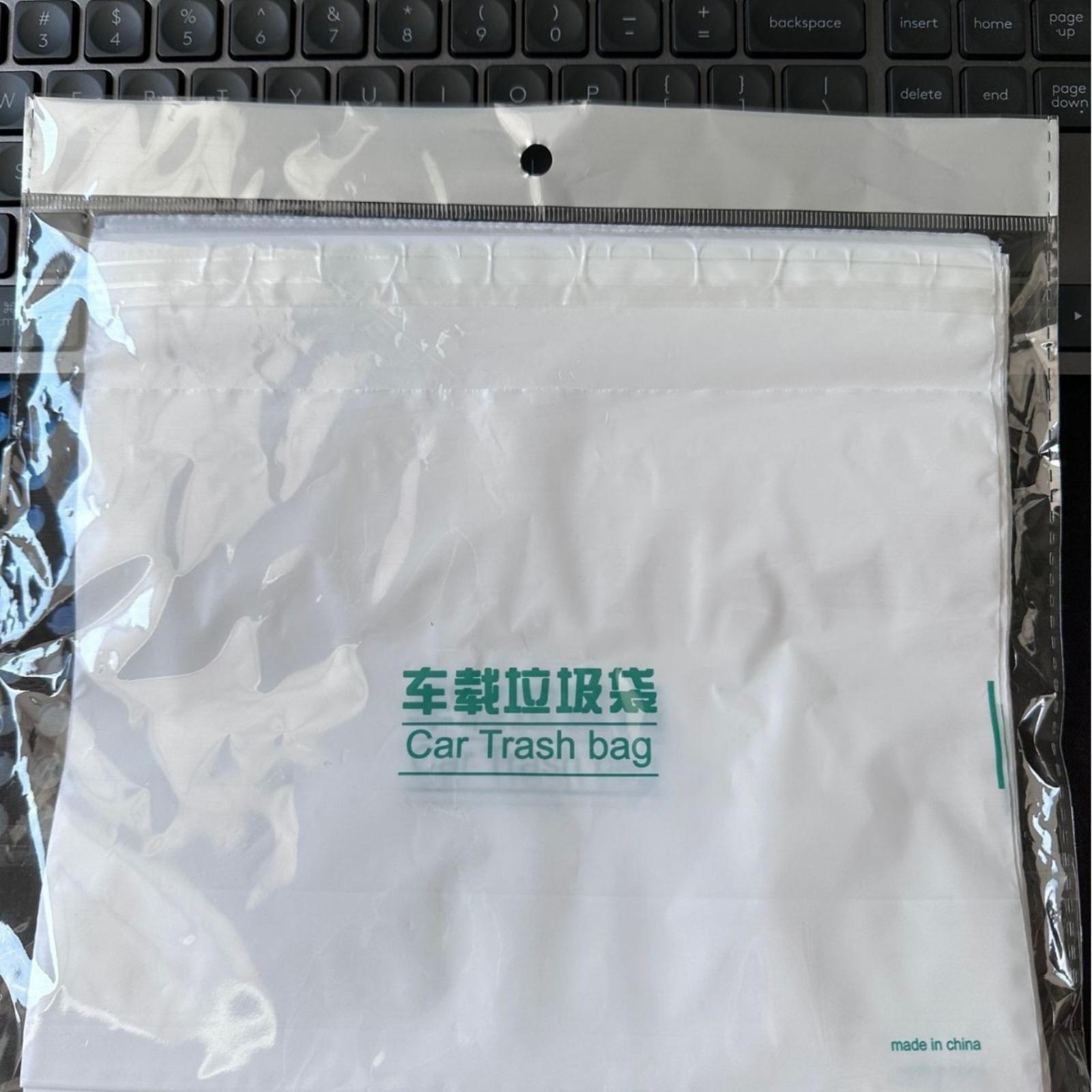 Car Trash Bag Adhesive Mounted Vehicle Garbage Can Portable Disposable Storage Bin for Car Interior Clean Use Foldable Design One Size