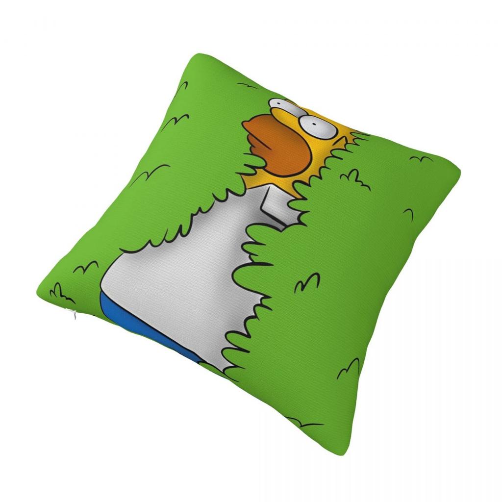 Homer In The Bushes Simpsons Pillowcase Soft Polyester Cushion Cover Gift Throw Pillow Case Cover Home Dropshipping 45*45Cm
