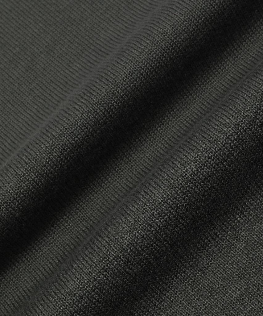GNOK Layered Round Short Sleeve Knit [Charcoal]
