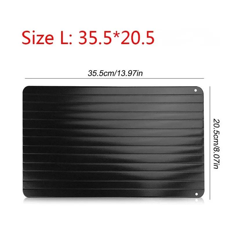 

Алюминиевый сплав Поднос для быстрой разморозки Еда Мясо Фрукты Плита для быстрой разморозки Доска Поднос для разморозки Гаджеты для кухни