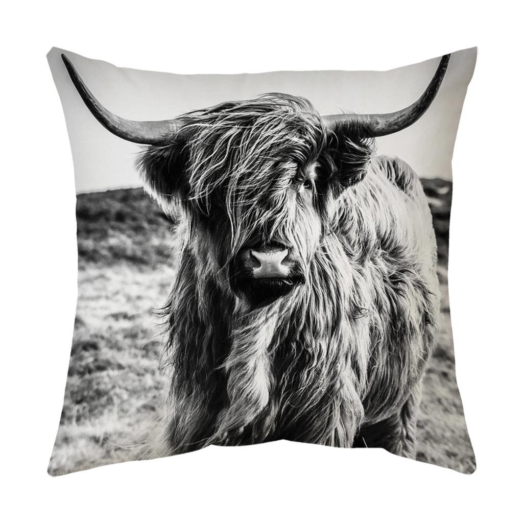 Kissen Neues Auto Kissenbezug Tier Kuh Sofakissen Bettkissen Lendenkissenbezug