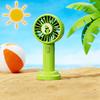 Handheld Fan Cartoon Pet Pattern Multi-Speed Silent Motor USB Rechargeable Portable Desktop Cooling Fan