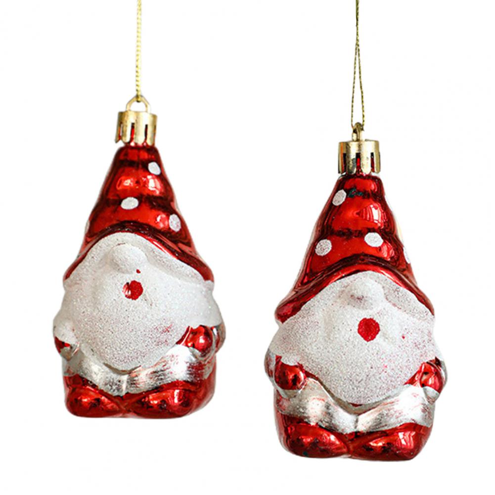 Mushroom Christmas Decoration Christmas Pendant Festive Christmas Tree Ornaments Santa Claus Xmas Decorations for Home Car Set