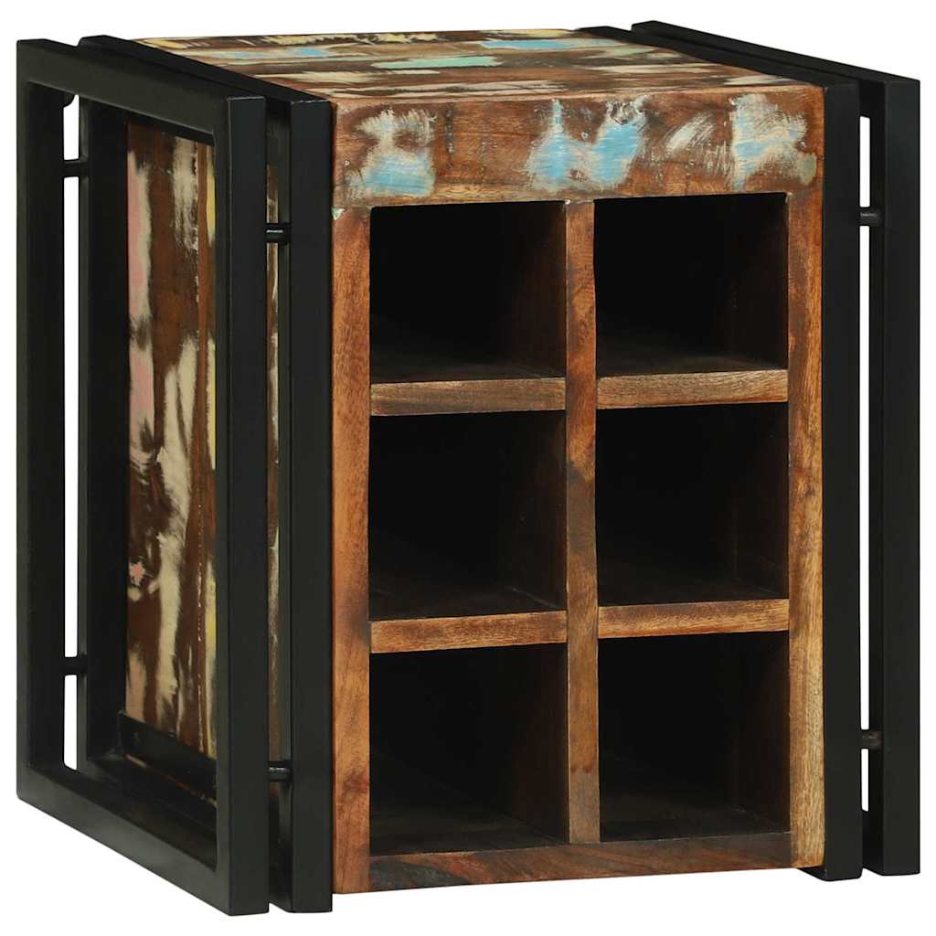 Wine Rack 35 x 35 x 39 cm Solid Upcycled Wood