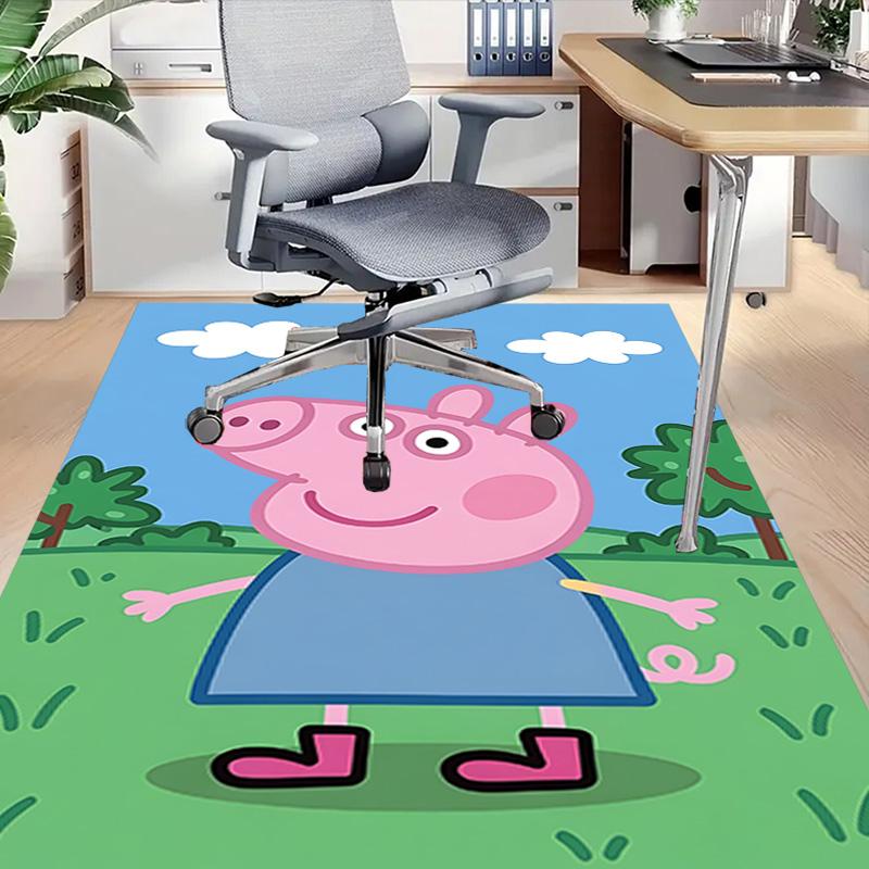 1pc Peppa Pig Friends Adventure Carpet for Playroom Bedroom Living Room Sofa Home Decor,kids Game Area Rug Non-slip Floor Mat Y723130