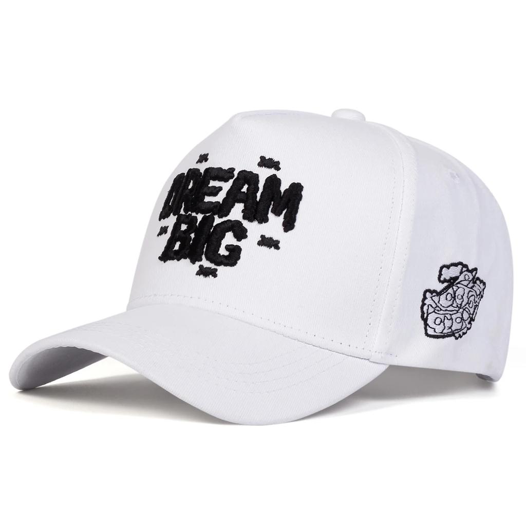 Unisex DREAM BIG Letter Embroidery Baseball Caps Spring Autumn Outdoor Adjustable Casual Hats Sunscreen Hat