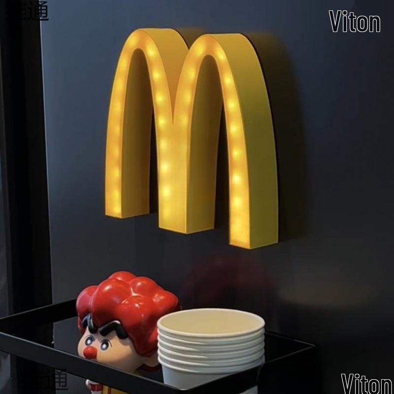 McDonald's ytterdörr & kylskåpsmagnet Ljus - Nattlampa Dekoration, Fri frakt