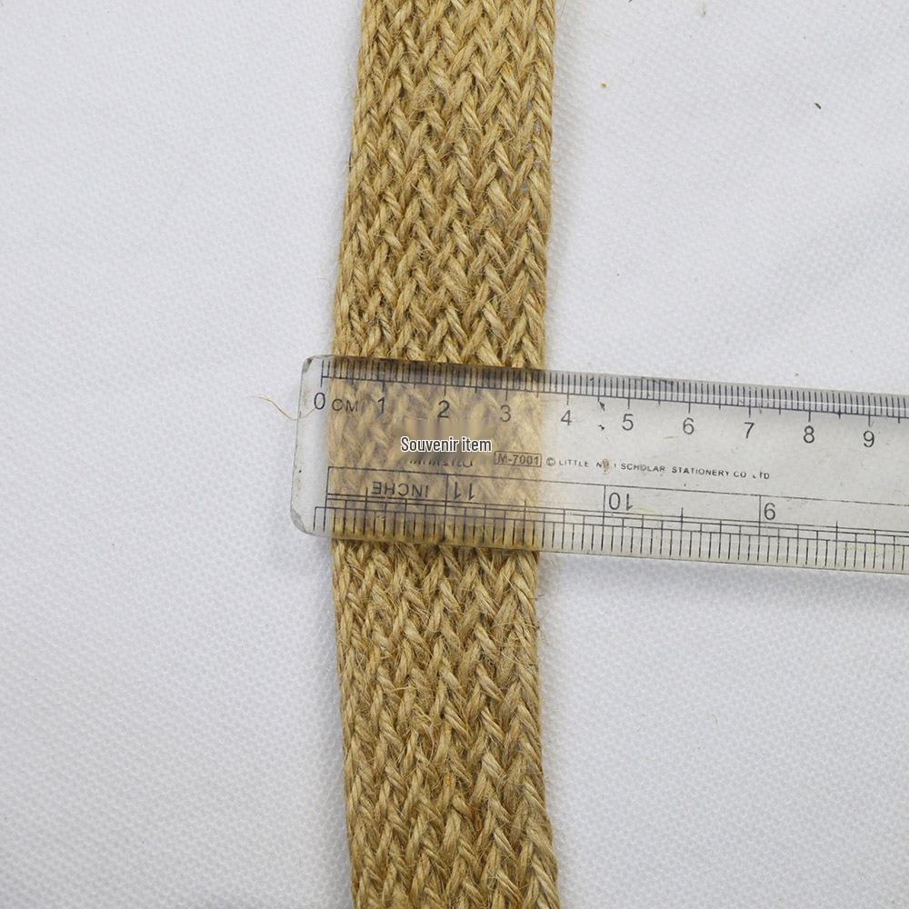 Simple Style Jute and Hemp Webbing: Wide-Narrow Flat Belt for Decorative Packaging and Bundling