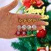 Fashion Christmas Snowman Snowflake Earrings for Women Shiny Crystal Zircon Santa Claus Dangle Earring Girls Party Jewelry Gifts