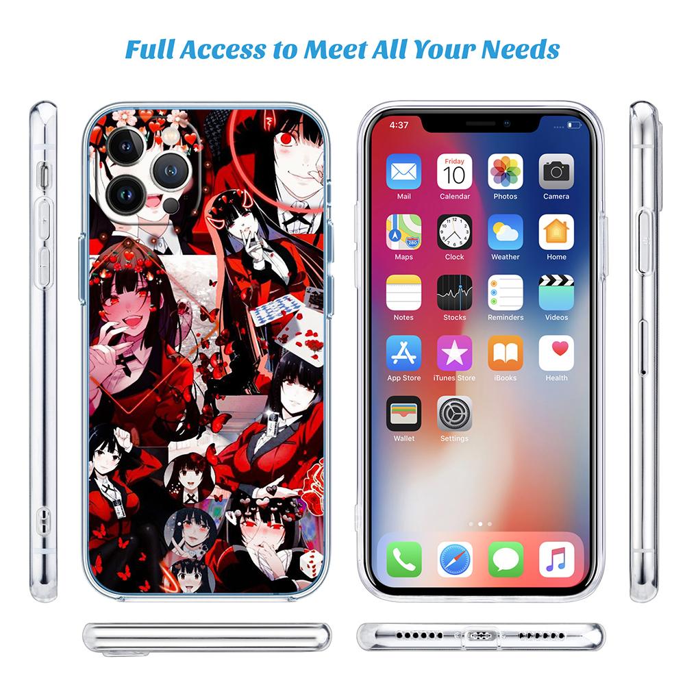 PP42 Kakegurui Transparent Phone Case for Motorola Moto G40 G04 G05 One Ace Action  Fusion + Plus Hyper Macro Vision Zoom
