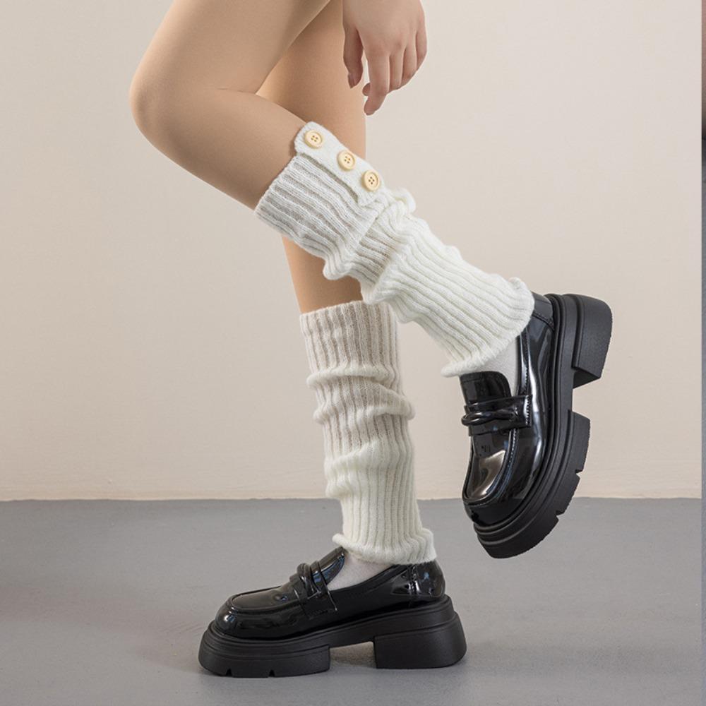 Balletcore Knitted Leg Cover Harajuku Long Tube Stockings Sweet Boots Cover  Autumn/Winter