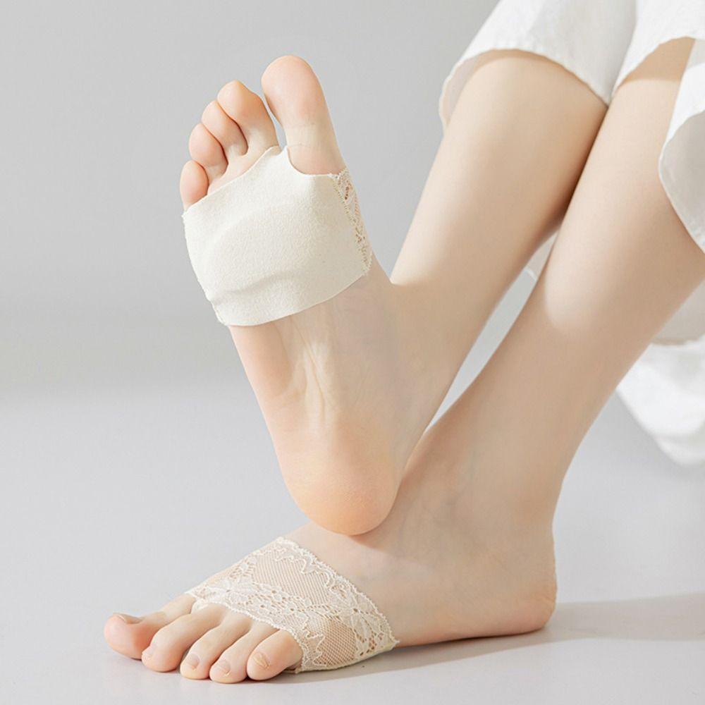 

Lace Forefoot Socks Cotton Women Sock Slippers Comfortable Half Palm Socks Summer