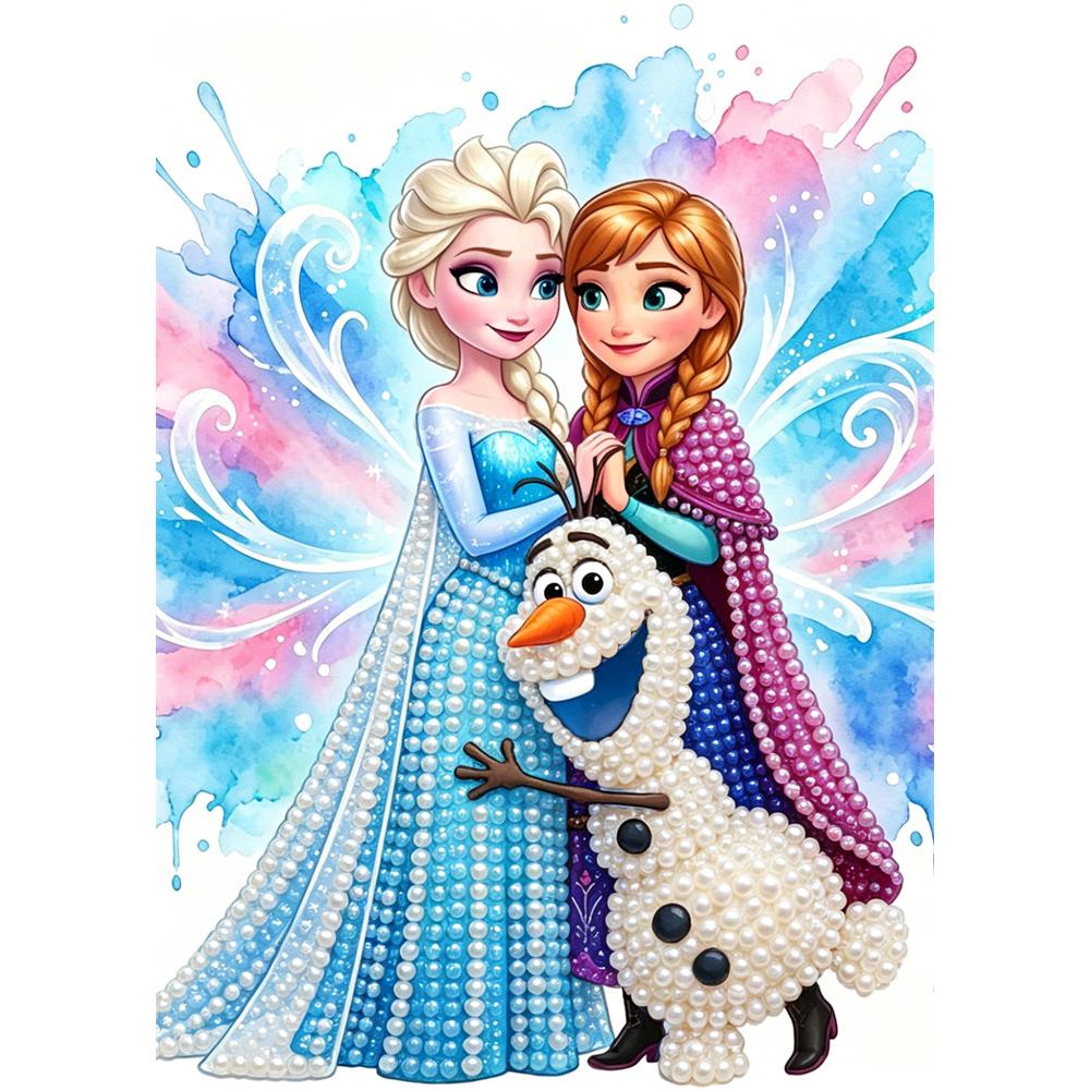 

Disney Pearl Painting Frozen Princess Art Kit Adult Beginner Home Wall Decor Special Shape 30x40