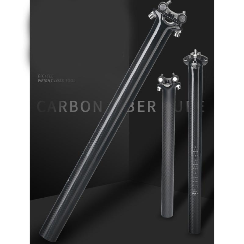 Carbon Fiber Bike Seatpost Road Bicycles Seats Tube Mountain Bike Seatposts 27.2/30.8/31.6mm Cycling Seats Post Enduring