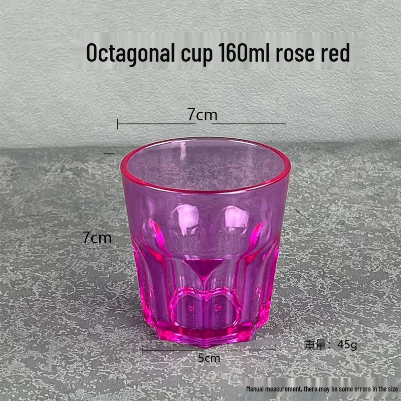 Durable PC Acrylic Beverage Cup: Heat, Cold & Drop Resistant for Restaurants