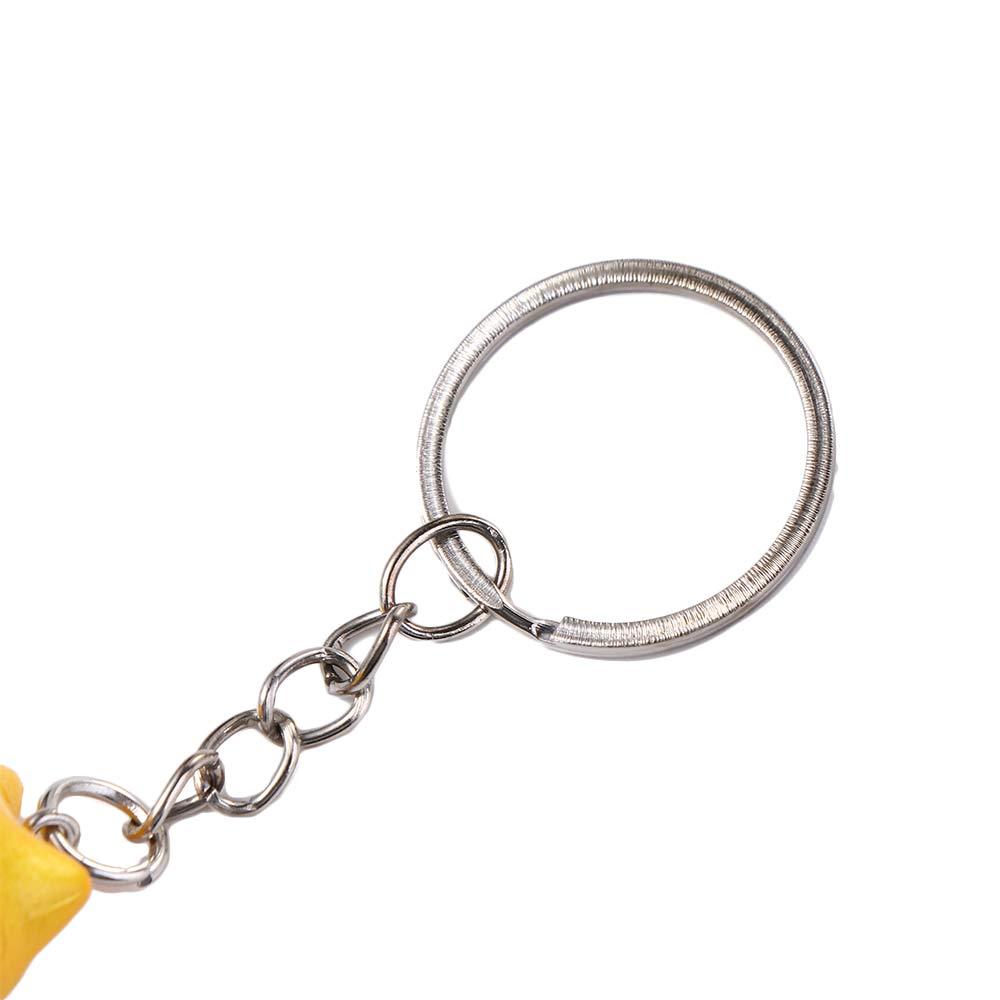 Pendent Charm Cartoon PVC Key Ring Kitten Key Chain Lucky Cat Keychain Bag Pendant Cat Keyring