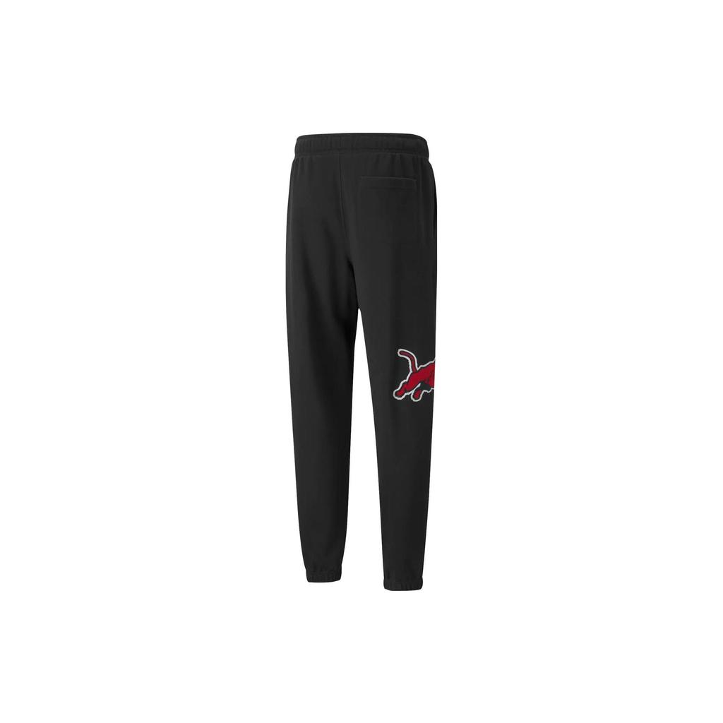 Puma Solid Color Cuffed Sports Casual Pants Men Bottoms Black 532103-02