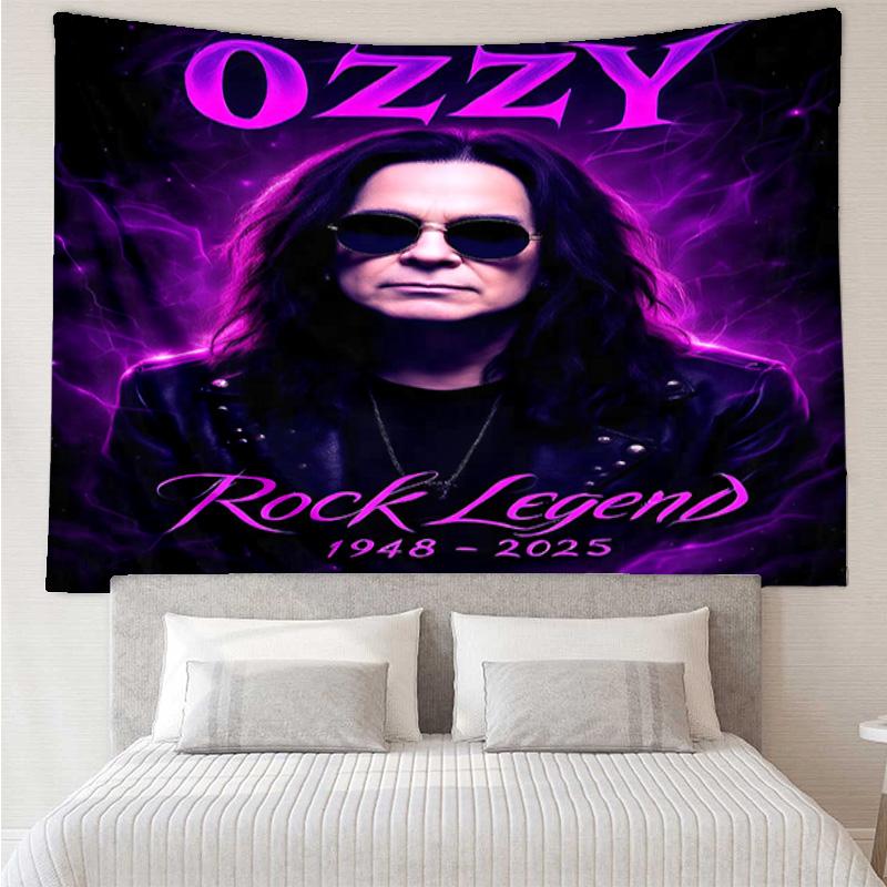 Ozzy Memorial Tapestry, Unique Design Tapestry, Wall Decor for Bedroom,Livingroom, Playroom,Heartwarming Fan Holiday Gifts