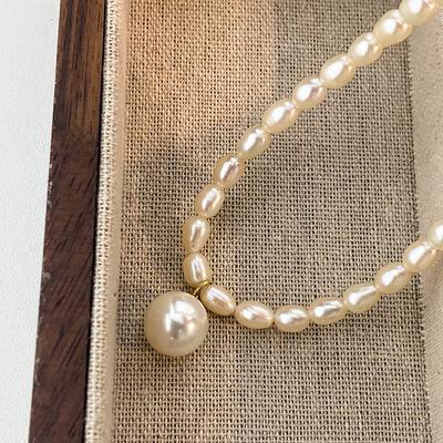 Pearl Necklace French Vintage Collar Chain Elegant and Elegant Accessories with A Premium and Versatile Style
