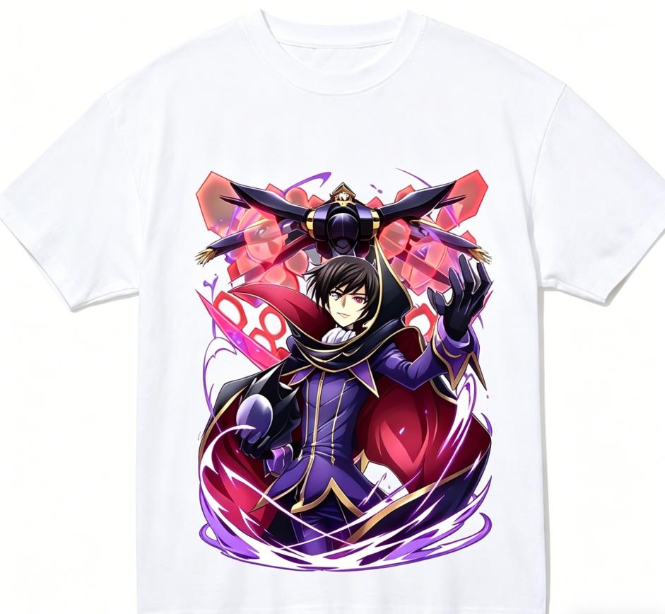

Code Geass Аніме Любитель Футболка Цілорічний одяг особистість Одяг Великі розміри Унісекс Нова модель Для пар висока якість м яка M