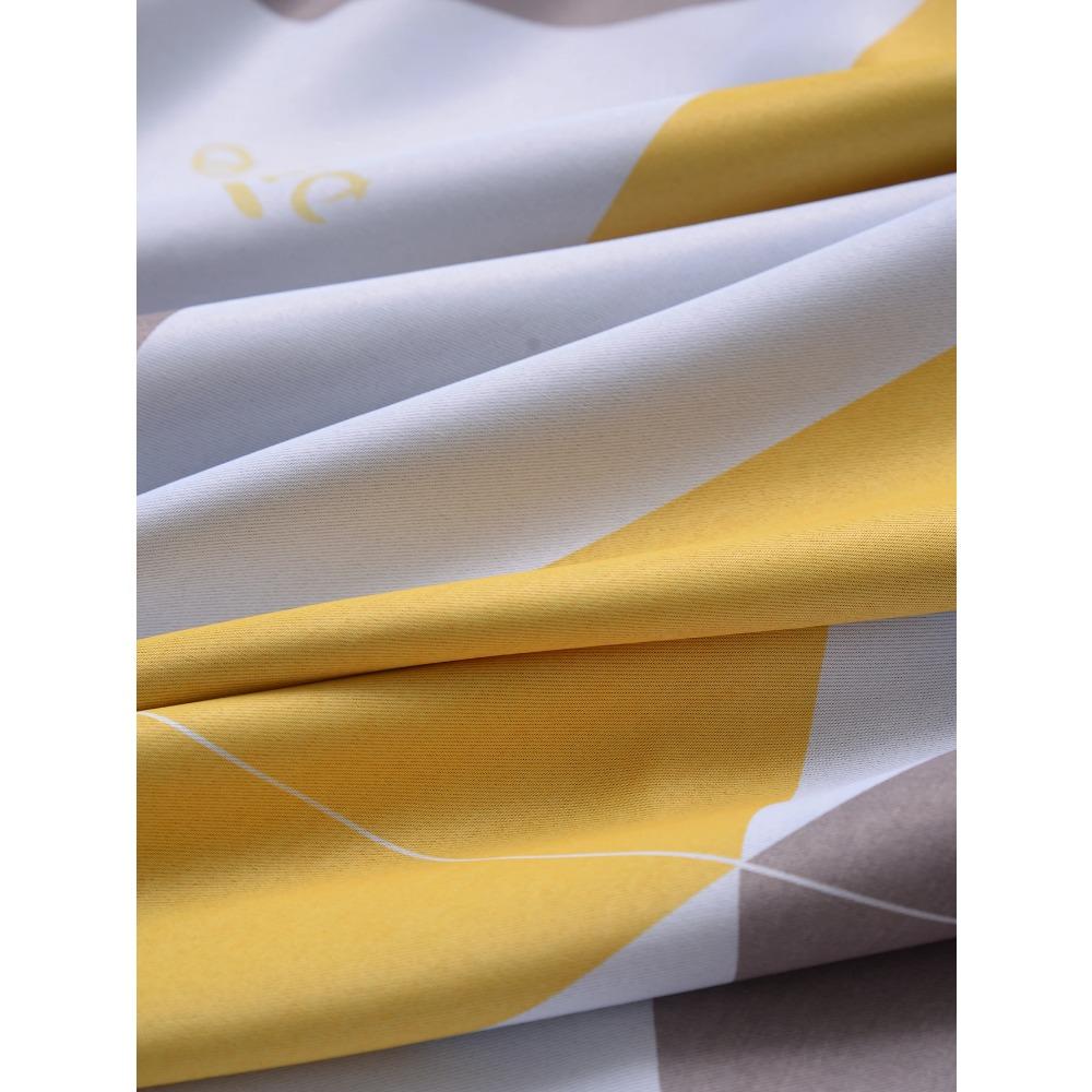 Luxury Printed Plaid Heat Resistant High Shading Curtain For Living Room Bedroom Curtains