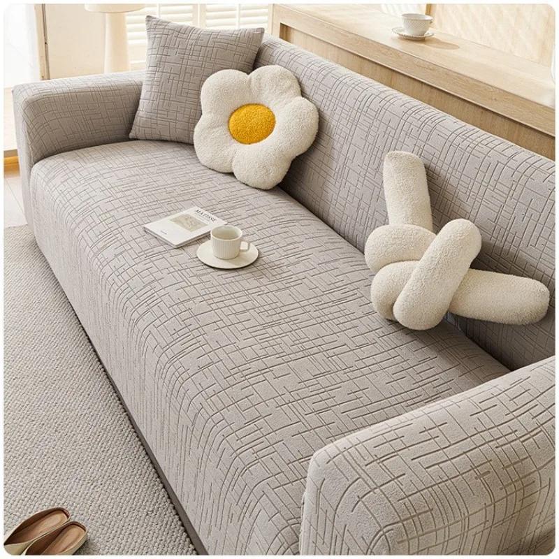 Elastic Sofa Slipcovers Prevent Cat Scratching Living Room Sectional Corner L-shapeChair Protector Couch Cover 1/2/3/4/5 Seater