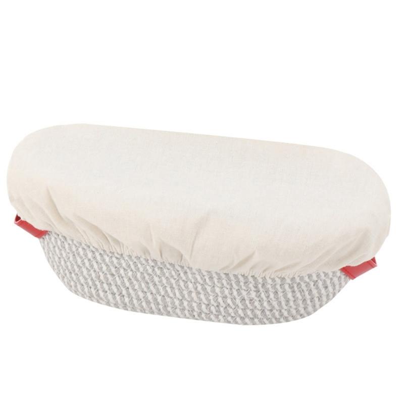 Cotton Bread Bowl Covers Set of 4 Washable Sturdy Linen Fabric Lid for Sourdough Proofing and Kitchen Storage