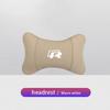1Pcs Car Seat Headrest Auto Logo Neck Head Pillow Tools For VW R Line GTI Atlas Jetta Touareg Variant Golf Polo Taos PassatAL6