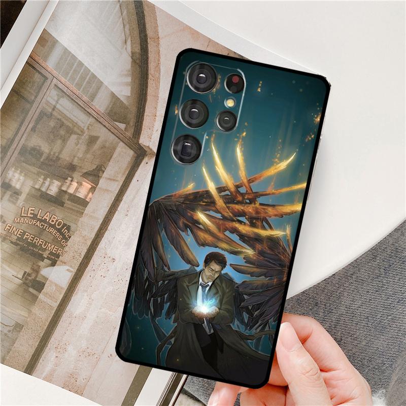 Supernatural Castiel Anděl Pouzdro na telefon Pro Samsung Galaxy S25 Ultra S9 S10 S20 S22 S21 Plus S23 FE S24 Ultra Plné krytí