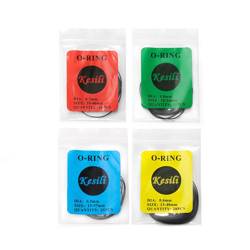 3PCS Watch Gasket Grease Watch Case Rubber Waterproof O-Ring Seal 0.5/0.6mm Oil-resistant Watch Repair Tool 1box for Watchmaker