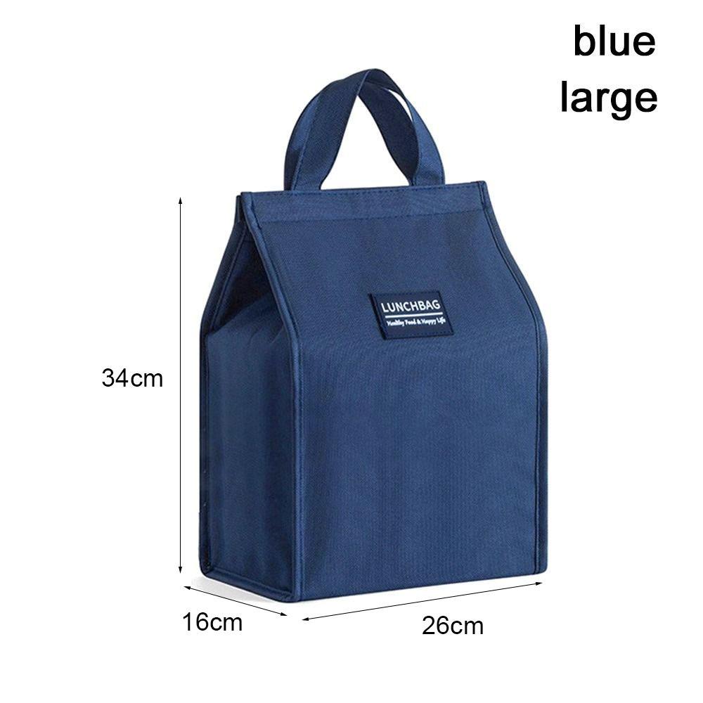 

1Pcs Durable S/M/L Insulated Thermal Bag Waterproof Portable Lunch Box Storage Bag Kid Student small синий