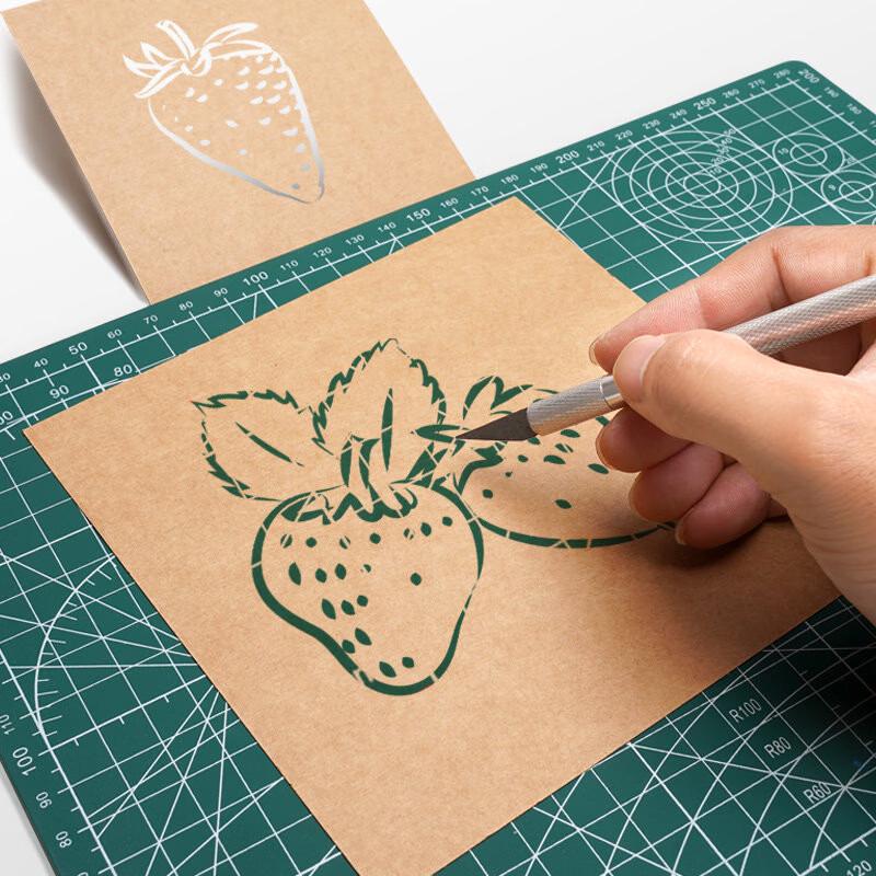 Oushenghua 250gsm Square Kraft Paper, 20x20cm