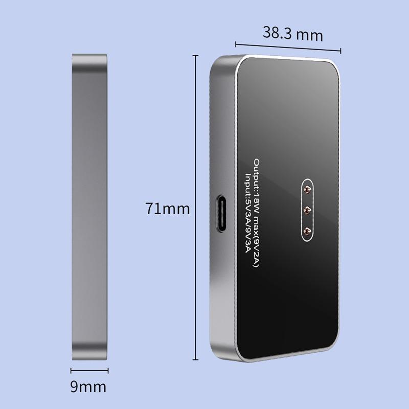 18W Fast Charging Smart Connector Charger Aluminum Alloy Wireless Contact Magnetic Charger for iPad Pro 11 / 12 / 13 inches