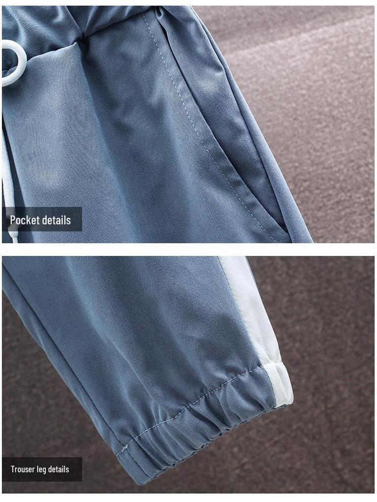 Herren Frühling & Herbst Reflektierendes Zweiteiliges Sportset - Jugendlicher Koreanischer Stil