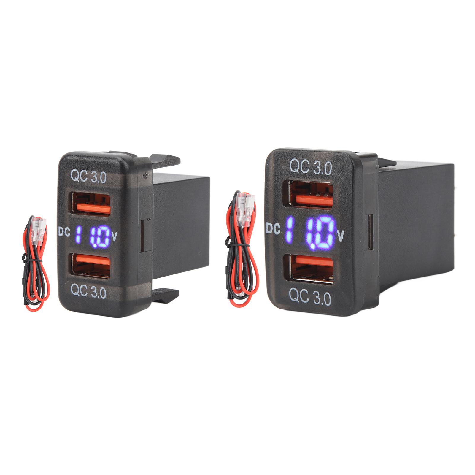 

Двойной USB-порт QC3.0, розетка для быстрой зарядки, адаптер питания для FJ Cruiser Fortuner