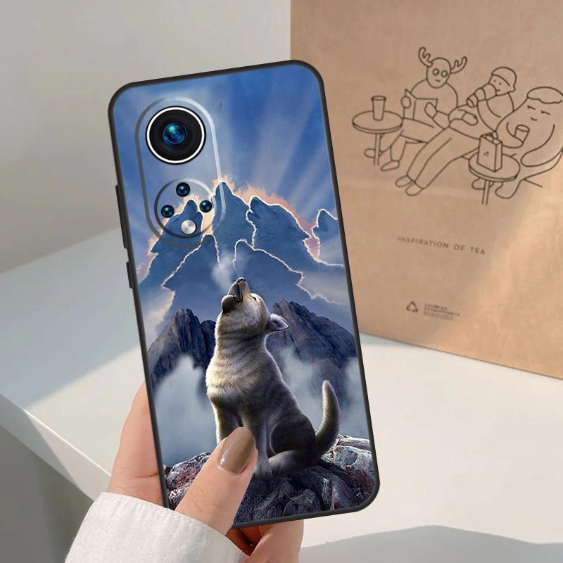 Animal Wolf Howling For Honor Magic 8 Pro 7 6 5 Lite Case For Honor Win RT 200 400 50 70 90 X8b X9a X9b X9c X9d