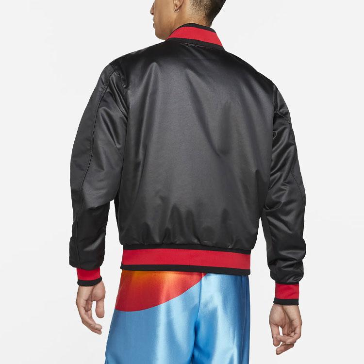 Nike x Space Jam: A New Legacy Tune Squad Varsity Jacket (Asia Sizing) Black/White/Concord Men Outerwear DJ3892-010