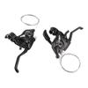 1 Pair 24 Speed Bike Brake Lever Aluminum Alloy Mountain Bike Left Right Brake Lever Shifter Set Black