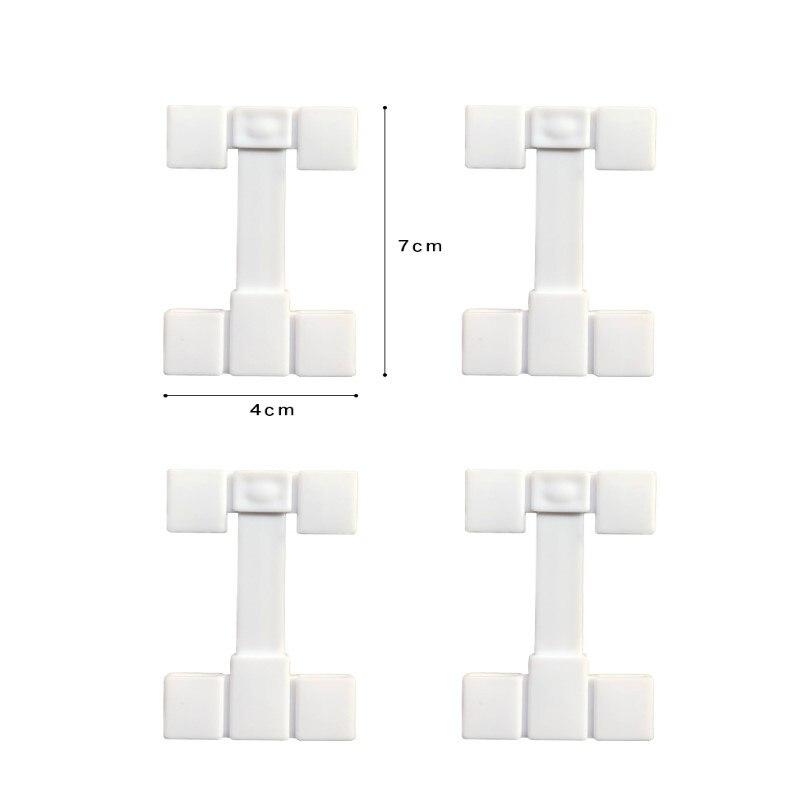 

10 шт./лот, аксессуары для перегородок ящика, удлинительная пряжка, фиксированный зажим, ящик для хранения «сделай сам», перегородка для носков, органайзер для нижнего белья Fixed Buckle