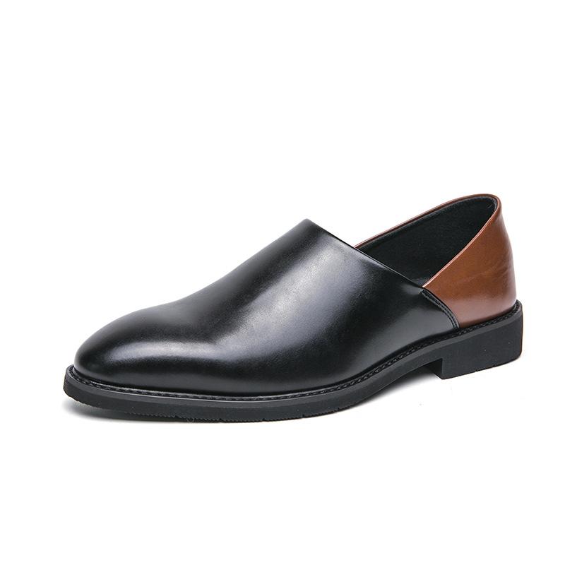 

2024 New Men s Dress Leather Shoes Size 38-46 Trendy Pointed Leather Shoes Men s One Foot Pointed Small Leather Shoes Men s 46 чорний коричневого кольору