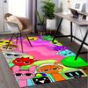 Office Carpet - Music Box Colorful Cartoon Character Pattern, Can Be Used for Playroom Carpet, Classroom Decorationc078