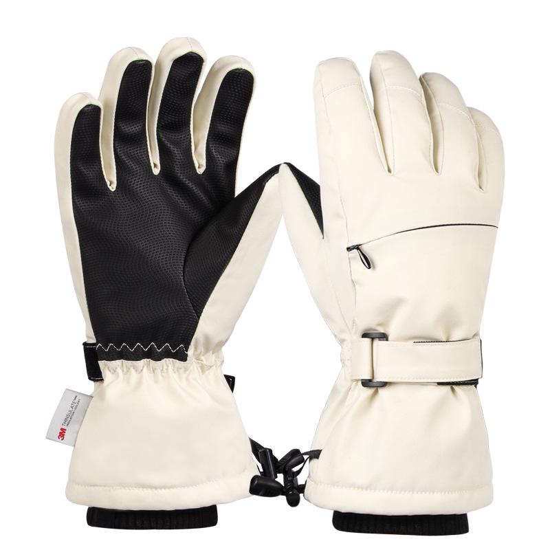 Velvet-Thick, Waterproof, Non-Slip Winter Ski Gloves for Men & Women - Windproof, Warm, Touchscreen, Perfect for Outdoor Activities.