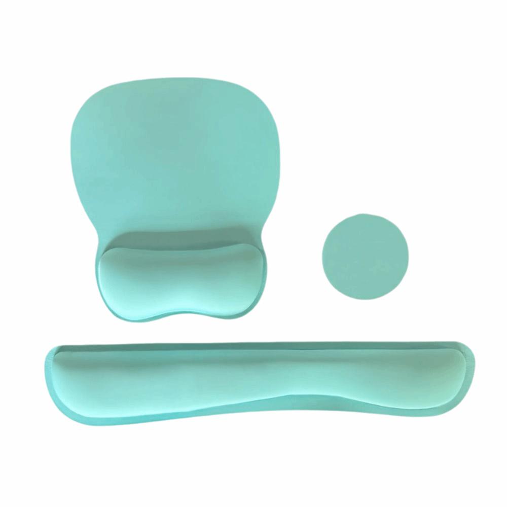 3Pcs Soft Mouse Wrist Support Pad Non-Slip Base Wristband Mouse Mat  Computer Accessories