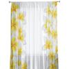 White Plumeria Flower White Tulle Sheer Curtains for Living Room Decoration Window Curtain for Bedroom Voile Organza Drapes