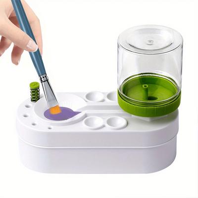 Pulitore Pennelli Pittura Pennelli Acquerello Risciacquatore con Scarico Tazza Risciacquo Dispenser Acqua Pittura Pulitore Pennelli Pittura ad Olio