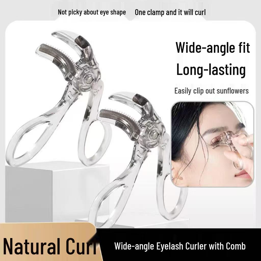 Weitwinkel-Wimpernzange mit Zahnkamm für natürlichen, langanhaltenden Schwung – Ideal für geschwollene Augenlider Make-up